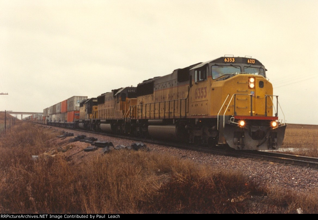 Vehicle train rolls east